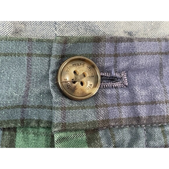 Vineyard Vines Mens 30 Breaker Pants Slim Fit Tartan Plaid Black Watch Chinos - Picture 8 of 13